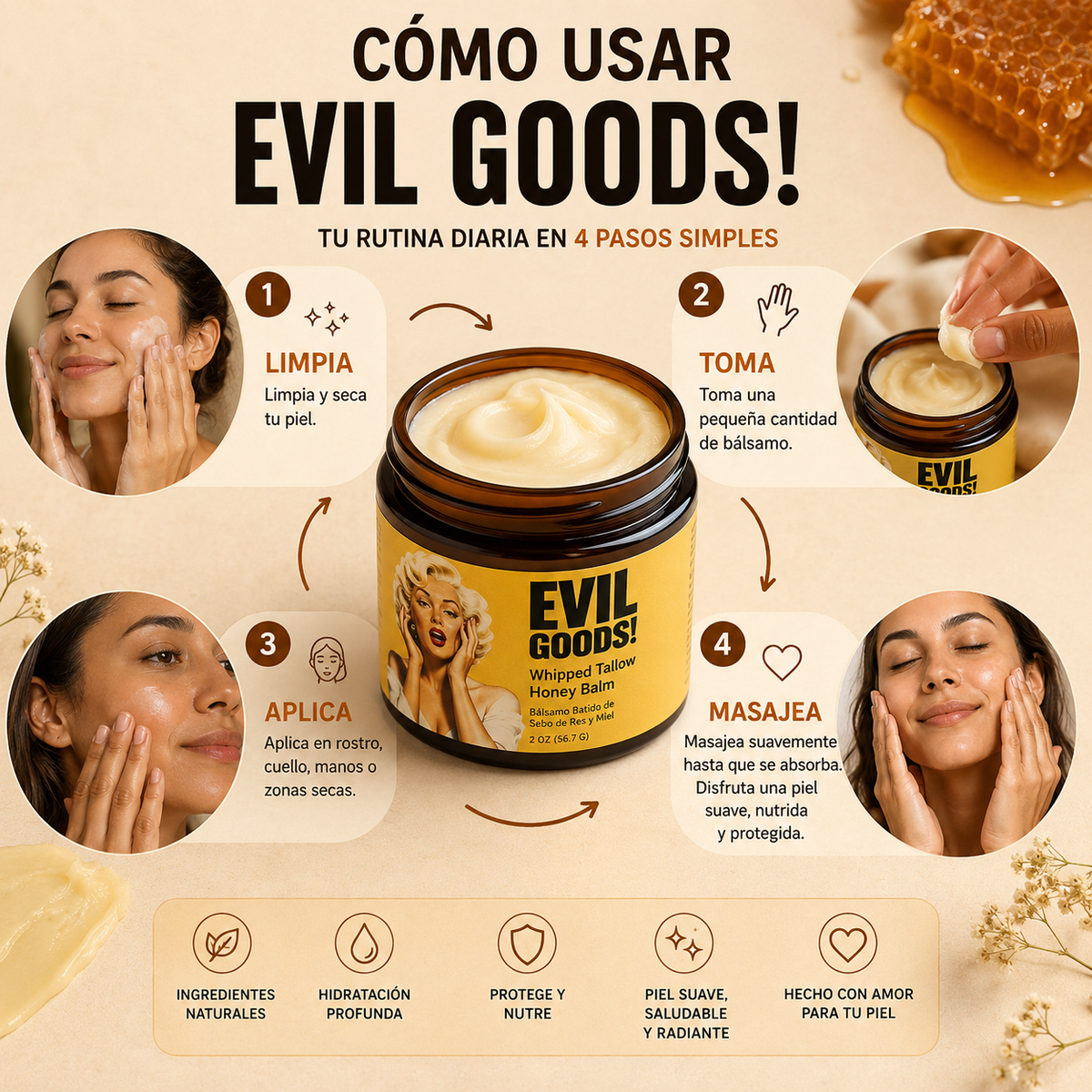 Evil Goods Balsamo de Miel y Sebo