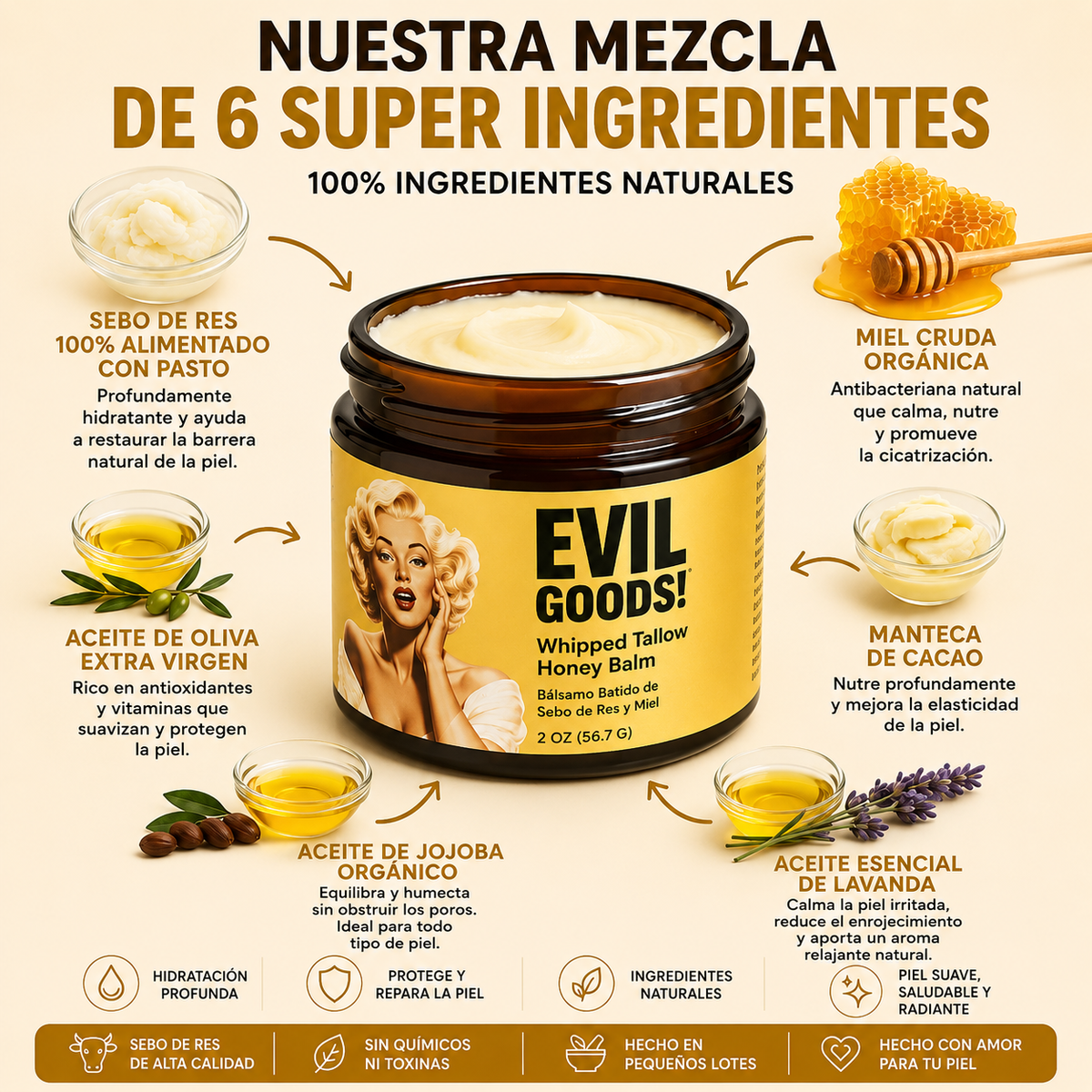 Evil Goods Balsamo de Miel y Sebo
