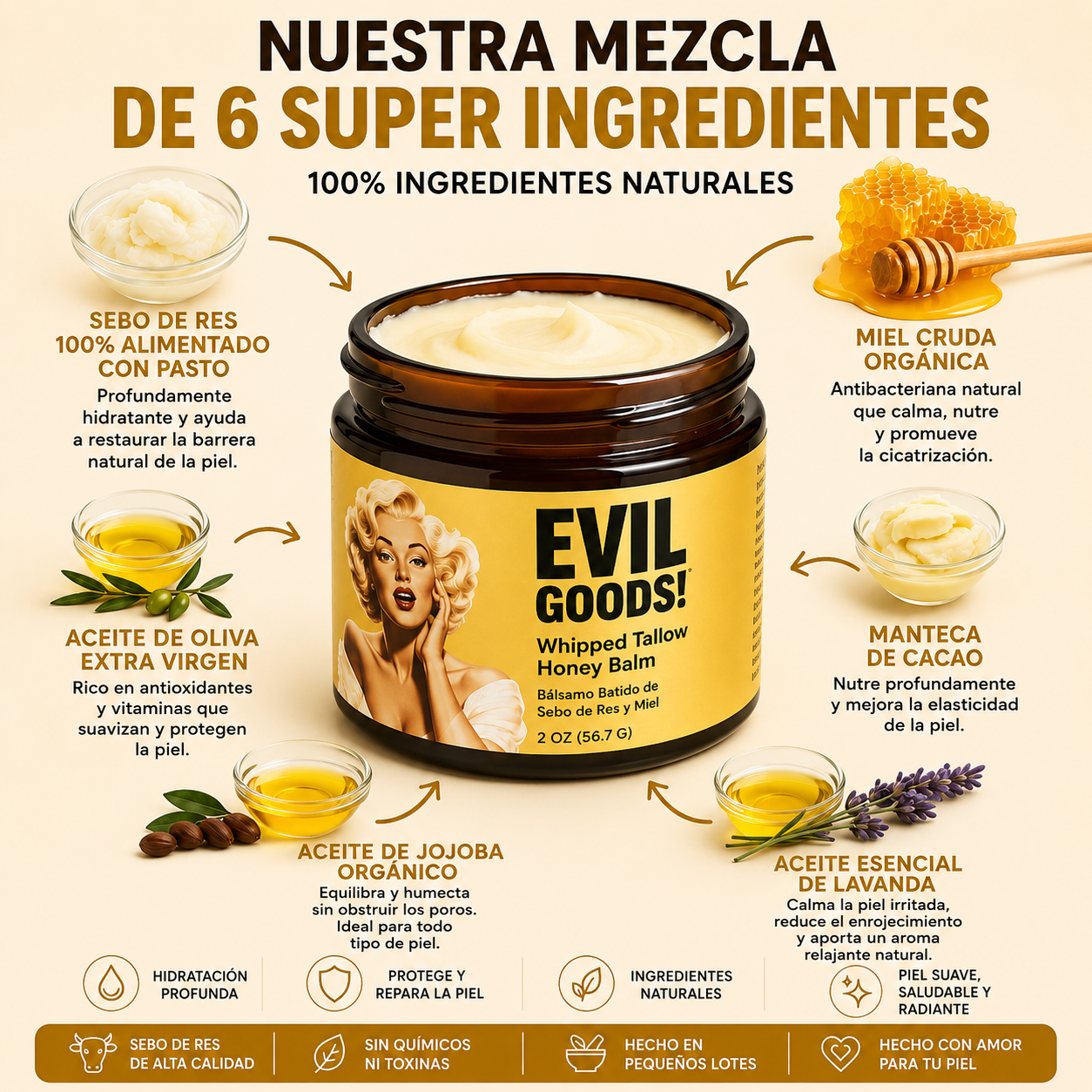 Evil Goods Balsamo de Miel y Sebo
